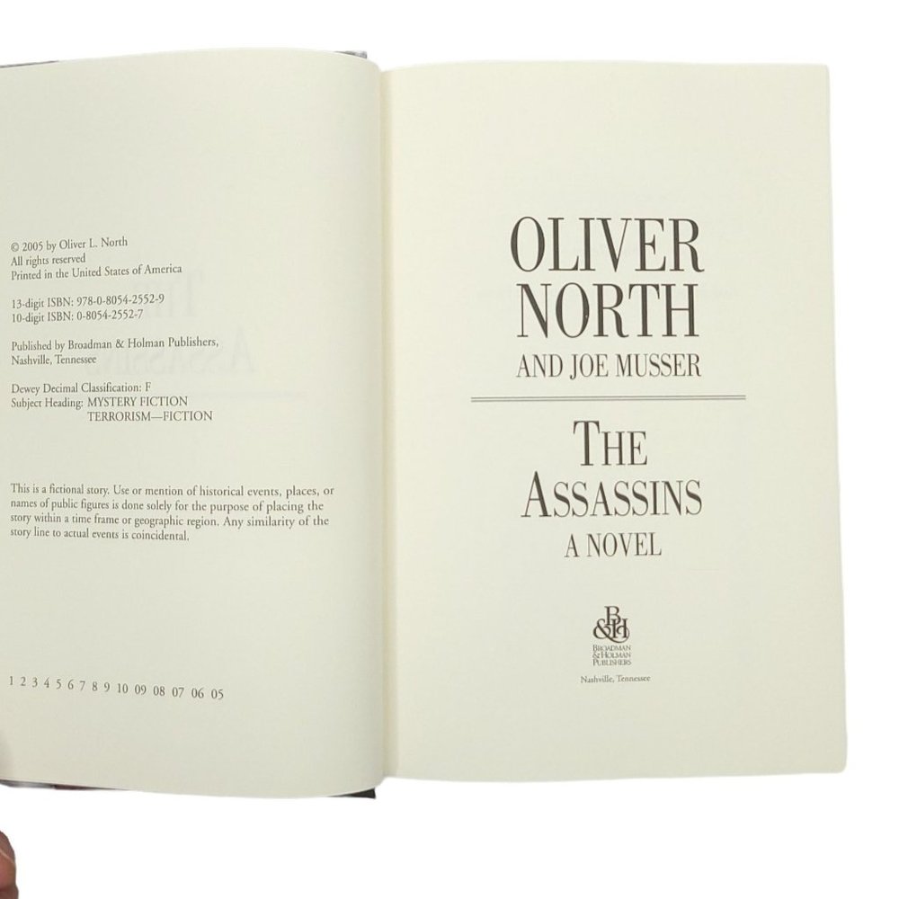 The Assassins Oliver North Hardcover Dust Jacket Novel Book Broadman Holman 2005 - Picture 5 of 9
